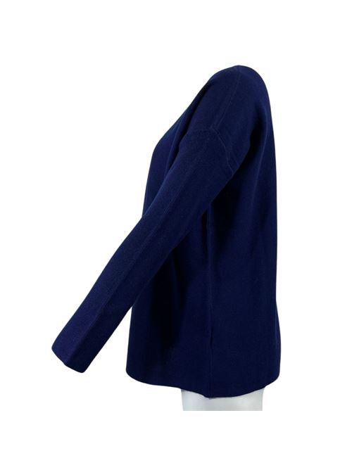 WOMEN'S BLUE BOAT NECK SWEATER ESSENTIEL STUDIO | LMD033BLU